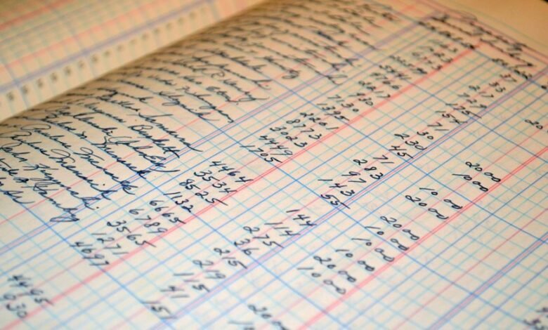 data records for numbers